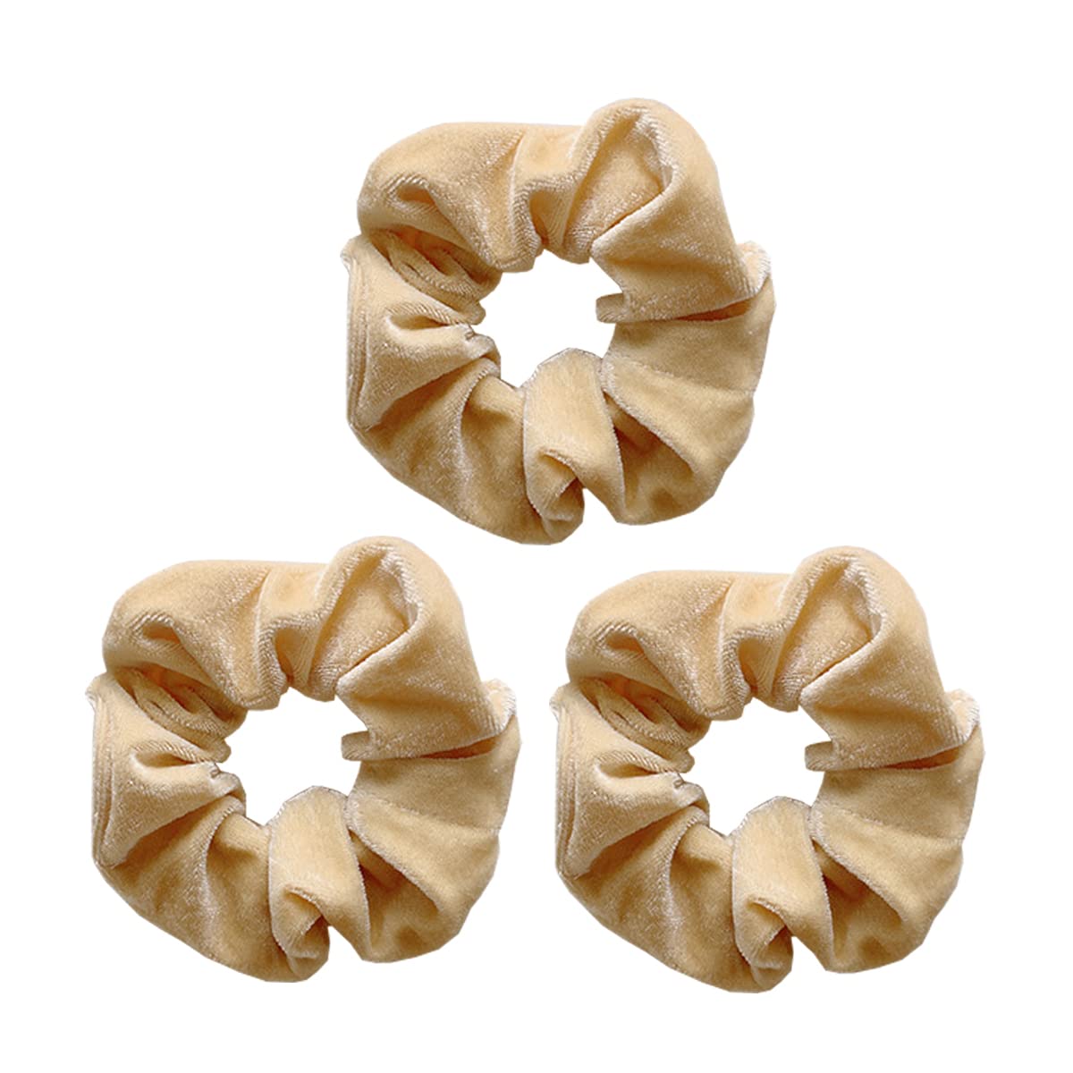 scicent 3 Big Hair Scrunchies Velvet Elastics Large Hair Bobble Scrunchy Hair Bands Women Soft Hair Ties 773003