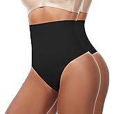 Ecogoose Tummy Control Shapewear Underwear for Women,Seamless High Waist Thong Panties, Compression Faja Body Shaper Shorts