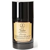 Taylor of Old Bond Street Sandalwood Deoderant Stick, 2.5-Ounce, 07186 | Solid 2.5 oz stick designed to help neutralize natural body odor and protect skin, with oriental woody and citrus-green notes