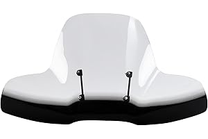 Windscreen Windshields, SLMOTO 4 Wheeler Windshield ATV Large Widow Windscreen fits for Polaris ATV Arctic Cat Honda Yamaha Can-Am and Kawasaki ATVs Harley Davidson all models 1970-2013 Clear