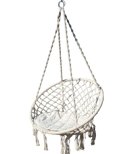 ASS Design Hängesessel Stoffsessel Schwebesessel Hängekorb Cruz mit Kissen (ohne Holzgestell) von