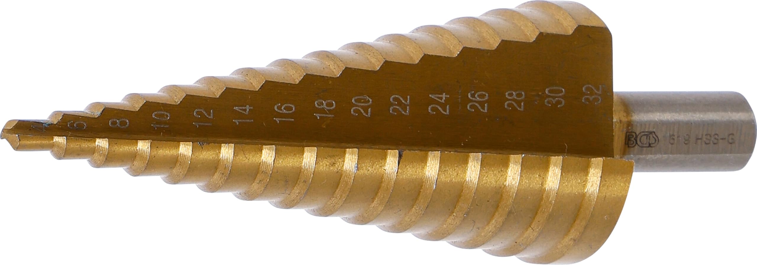 BGS 1619 | Step Drill | titanium-nitrided | Ø 4 - 32 mm