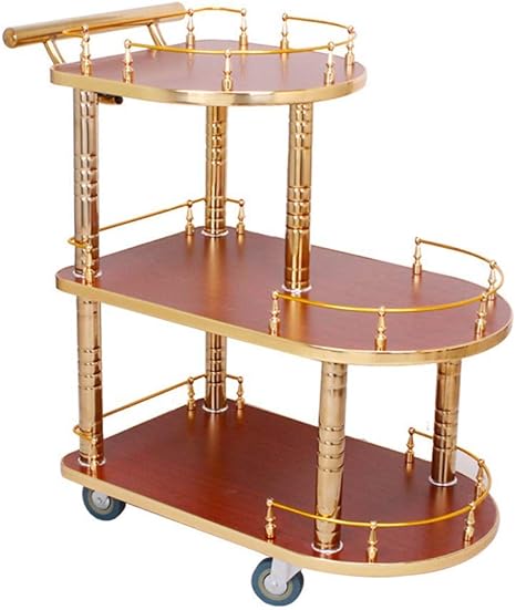 Z-ZH Carro de Servicio de 3 Capas con Ruedas con Almacenamiento para la