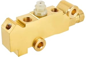 Niyako PV2 Brass Proportioning Valve Disc/Drum Disc Front Drum Rear Brake Replacement# 172-1353 Fit GM Chevy Street Rod Classic Car Truck