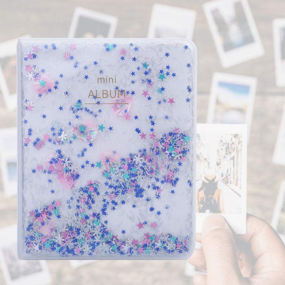 DAUERHAFT Large Capacity Mini Photo Album Photo Book Album 9.7 * 5.5 * 0.4inch,for Mini Camera 3 inch Photos(blue) - Image 5