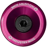 Industry Nine Headset Top Cap Kit (Headset Top Cap Kit - Purple) | Industry Nine 7075 Aluminum Ultra Light Purple Top Cap for 1-1/8" Steerer