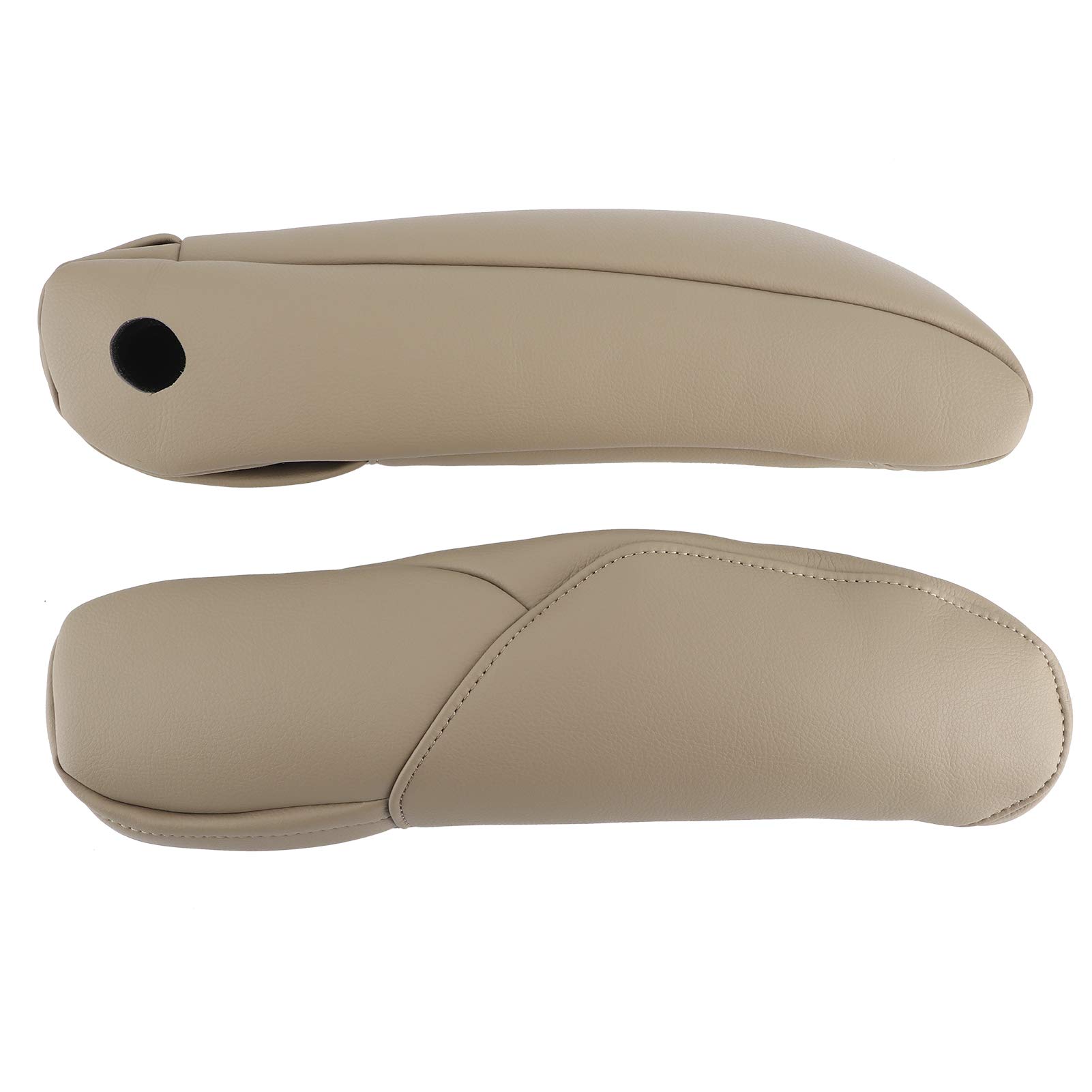 Photo 1 of 2Pcs Car Seat Armrest Handle Cover, Microfiber Leather Seat Armrest Car Interior Accessory Fit for CRV 2010-2017(Beige)