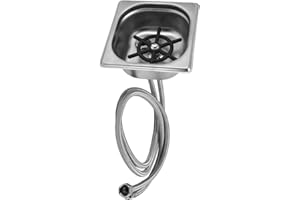 Mumusuki Automatic Glass Rinser for Kitchen Sink, Stainless Steel Cup Washer Cleaner for Bar, Pub Restaurant Hotel, Efficient Commercial Cup Cleaning Solution(Stainless Steel Color)