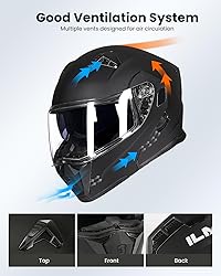 ILM Motorcycle Modular Full Face Helmet Flip up