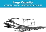 Mutool 2 Pack Under Desk Cable Management Tray 16in Black Holds 5kg Office Home view 5