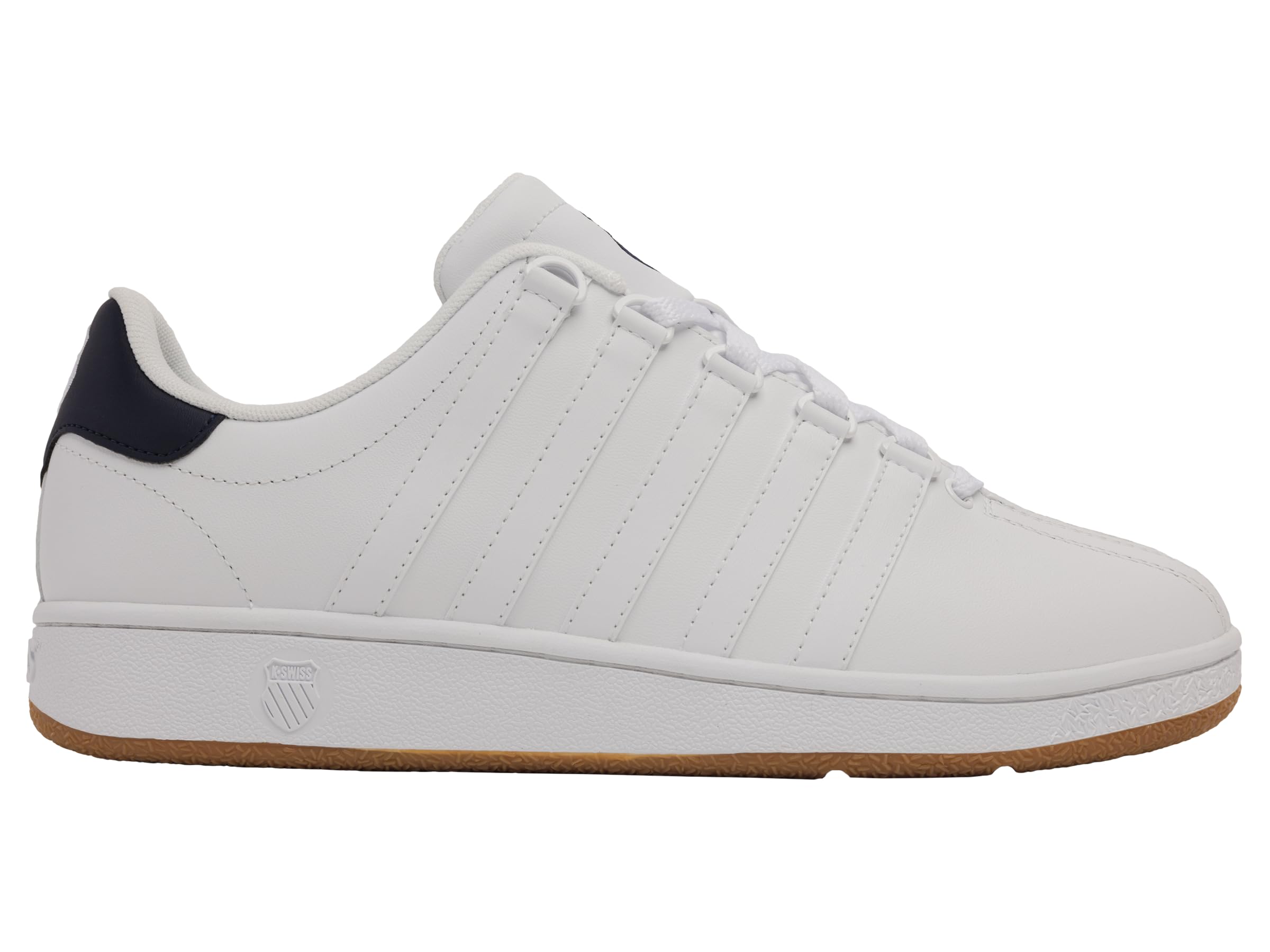 K-Swiss Men's Classic VN Sneaker, White/Naval Academy/Gum, 9.5 M Image