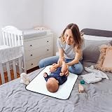 Lekebaby Portable Folding Nappy Change Mat Black 70x40cm Travel Pad view 6