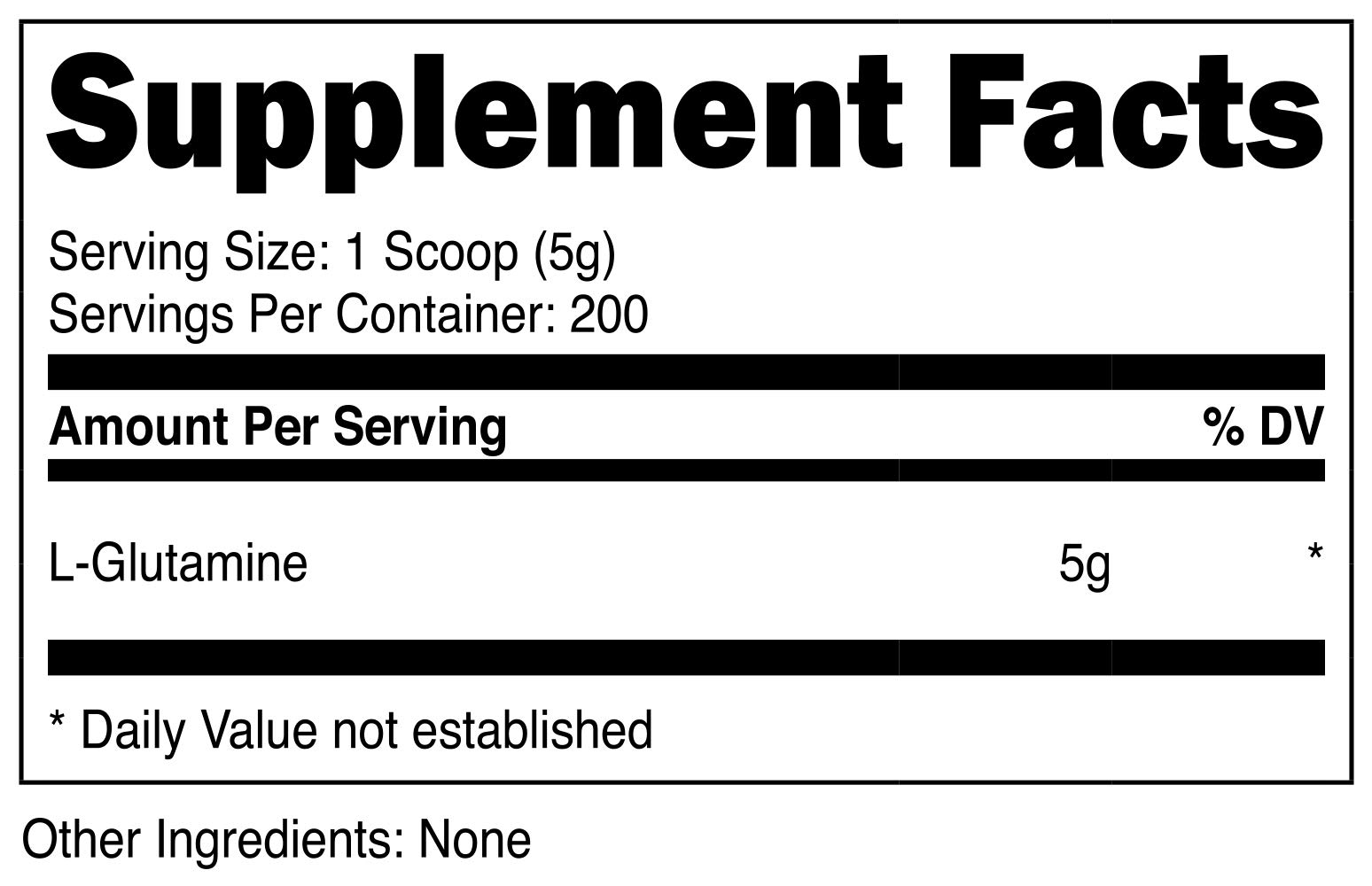 Nutricost LGlutamine Powder 1 KG Pure L Glutamine, 5000mg per