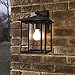 Generation Lighting 88027-12 Hunnington One - Light Outdoor Wall Lantern Outside Fixture, Black