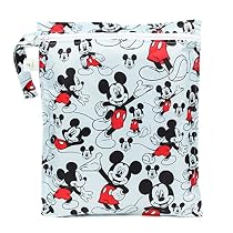 Bumkins Disney Baby Zippered Wet Bag, Mickey Mouse Classic