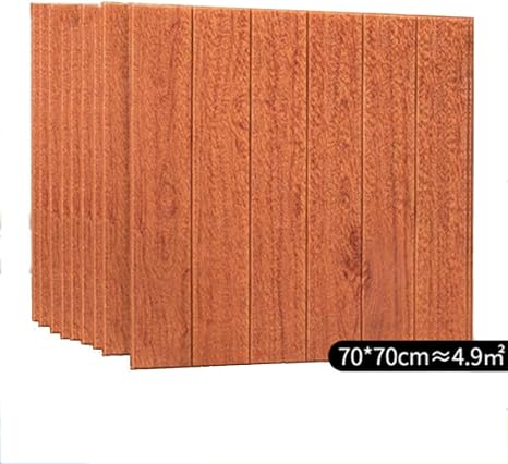 Amazon Co Jp Ynfngxu 10 3d木目ステレオ壁紙 防水性と耐久性のあるステッカー自己粘着pe発泡リビングルームベッドルームホームオフィス70 X70cm Color D ホーム キッチン