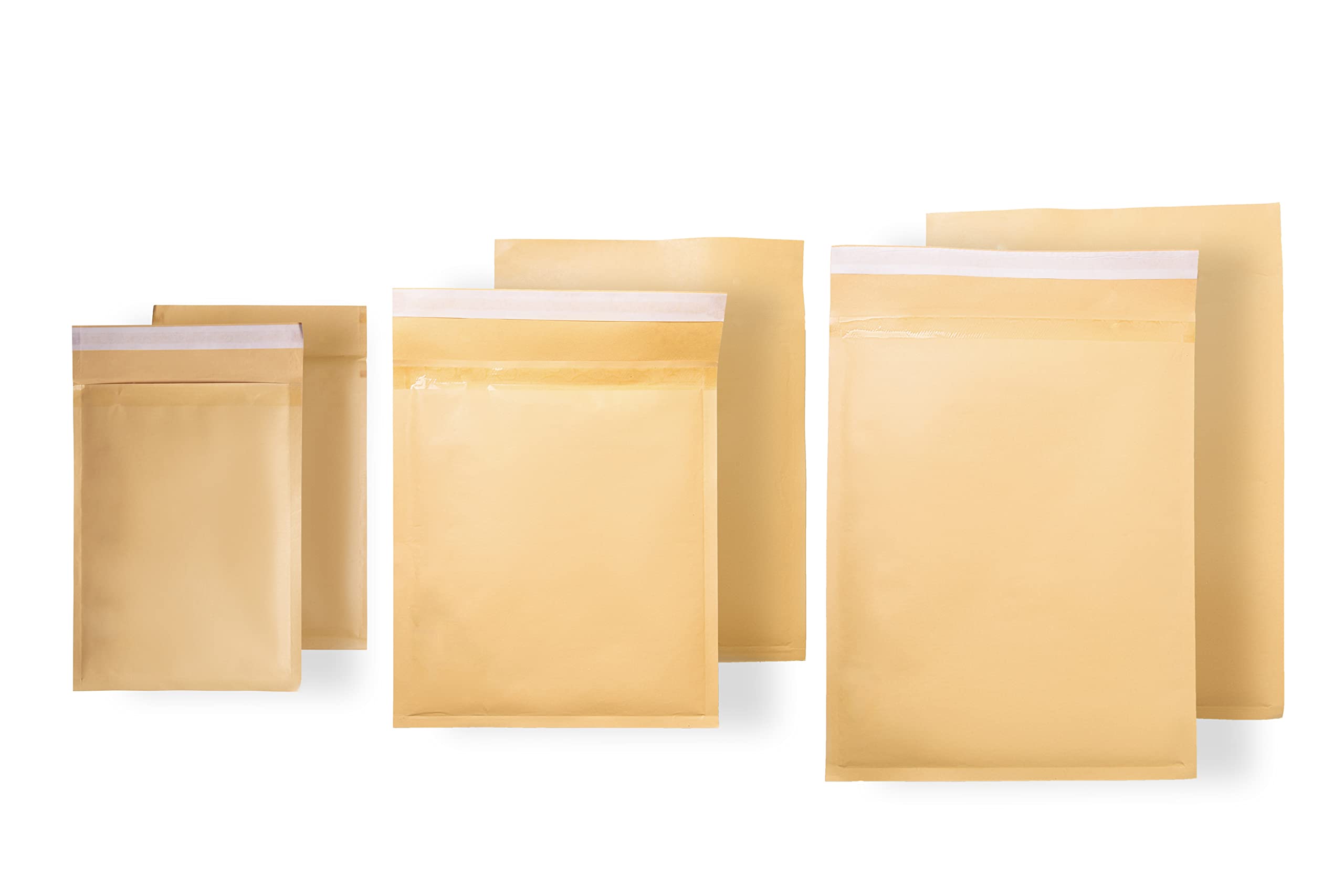 Postal Padded Bubble Envelopes A3,A4,A5,A6; Self Seal Lightweight Bubble Lined Cushioned Mailer Bags for Packaging and Delivery (A5 | 150 x 215, Gold, 10)