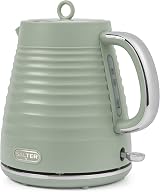 Salter Ripple Rapid Boil Kettle 3kW 1.7L Sage 360° Base Strix Filter