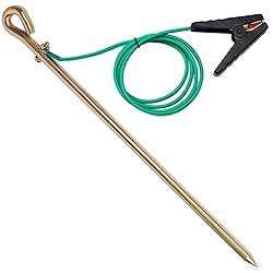 Minidodoca Portable Ground Rod with 6.5ft 12AWG UL