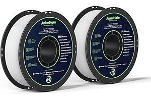 AnkerMake PLA+ Matte 3D Printing Filament, AnkerMake Official Filament, 2-Pack, 4.4 lb / 2 kg, Matte Texture, Smooth, Designed for High-Speed Printing - Matte White