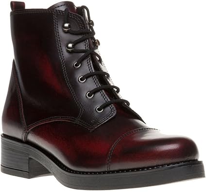 botas granates mujer