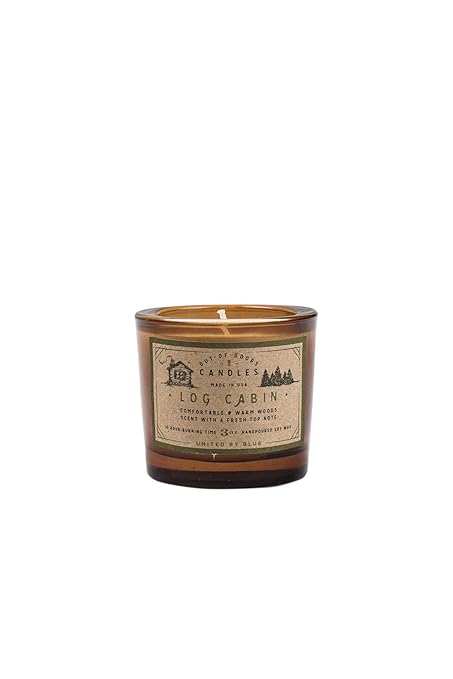 Amazon Com United By Blue 3 Oz Log Cabin Out Of Doors Candle