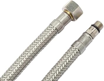 Panzerschlauch Dn8 M10x1ag Kurz X 3 8 Um Armaturenanschluss Schlauch Fur Trinkwasser Sanitarinstallation Fur Trinkwasser Armaturen Verlangerung Schlauchlange 50cm Amazon De Baumarkt