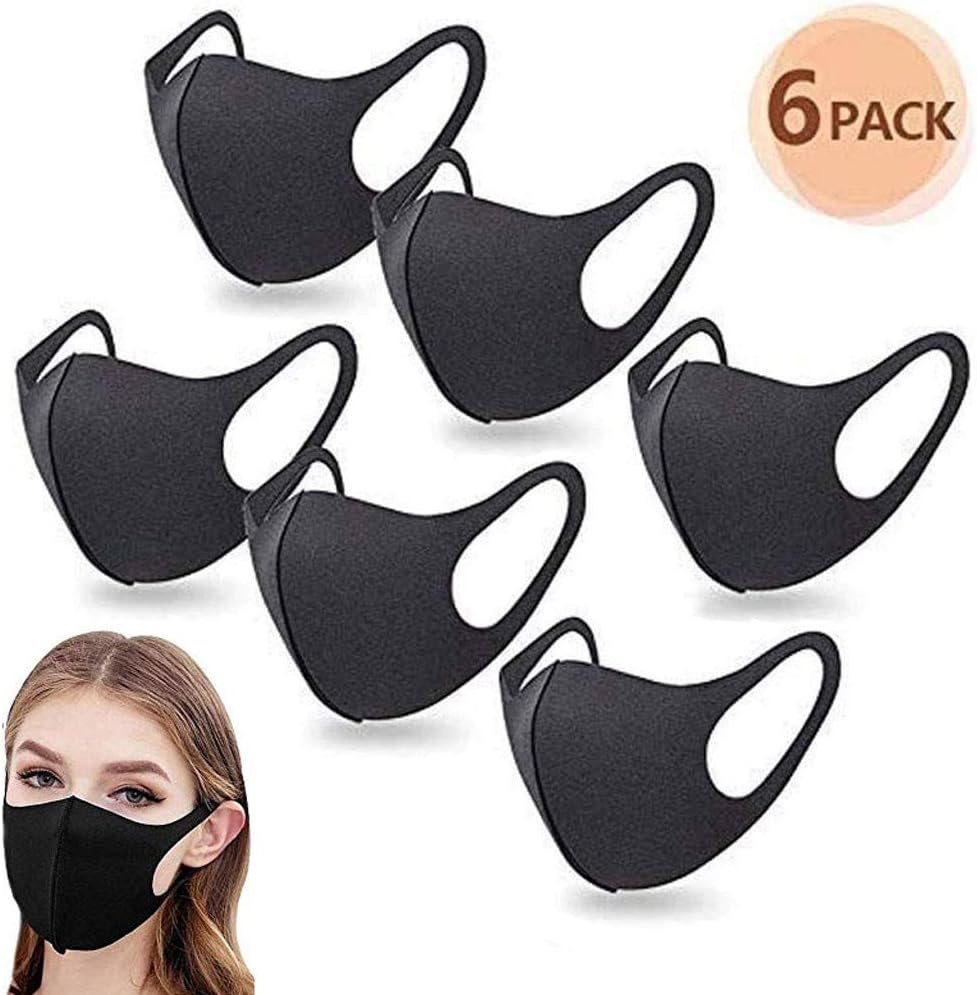 ZJMDXZ Anti Dust Face Mouth Masks Unisex Black N95 Respirator Safety Masks Reusable Washable Fashion for Running Cycling Camping Traveling Outdoor Activities Adults Men Women