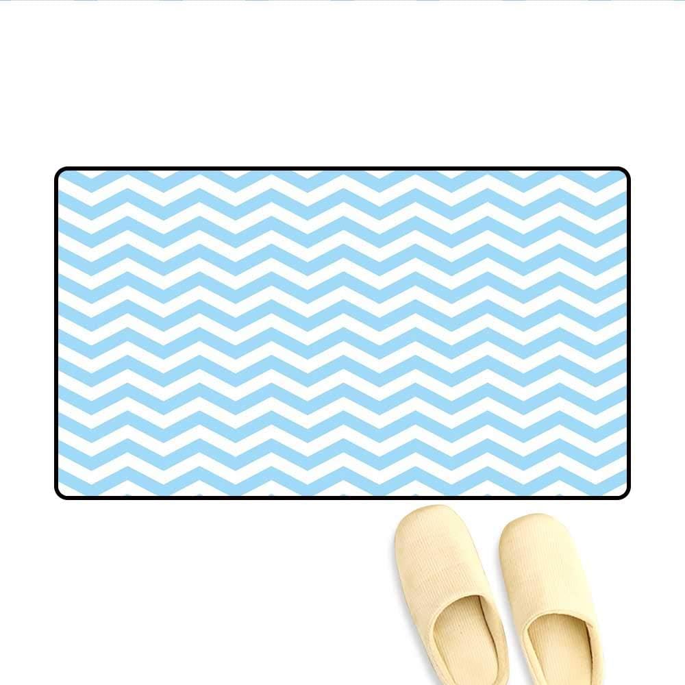 Alfombrilla de baño Patrón de Chevron Zig Zag clásico con Rayas