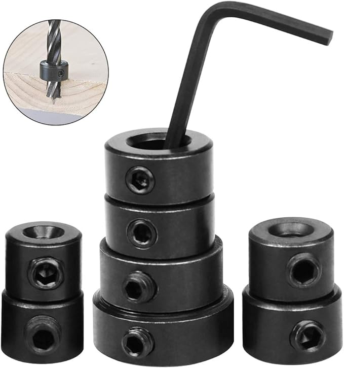 3-teiliger Bohrer Tiefenanschlag - Einstellbar 3-13mm Für Präzises Bohren