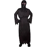 Kangaroo Youth 12+ yr Grim Reaper Costume - Halloween Costume for Youth - Creeper Scary Scream Outfit Horror Costume - Creepy Dementor Death Demon Cosplay Dress Up - Large