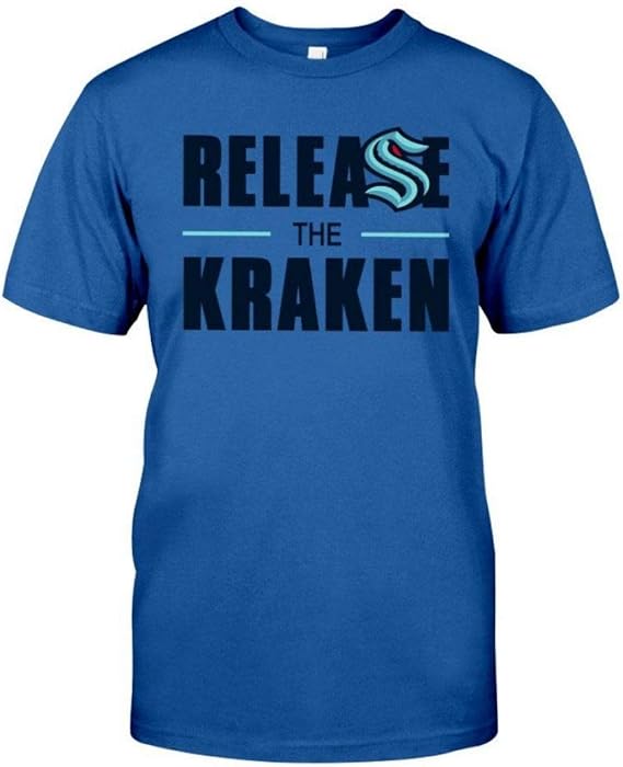 SeattleKrakenShirtReleaseTheKrakenTShirt Amazon.ca Clothing
