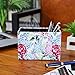 LINKWELL Purple and Blue Lilac Pattern PU leather Rectangular Pencil Pen Holder Desk Organizer PH29