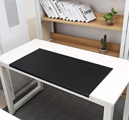 Sous Main De Bureau En Cuir Pu De Qualite Superieure Avec Protection Des Bords Impermeable A L Eau Antiderapant Tapis De Souris De Bureau Tapis De Table Noir 80 X 40 Cm Amazon Fr Fournitures