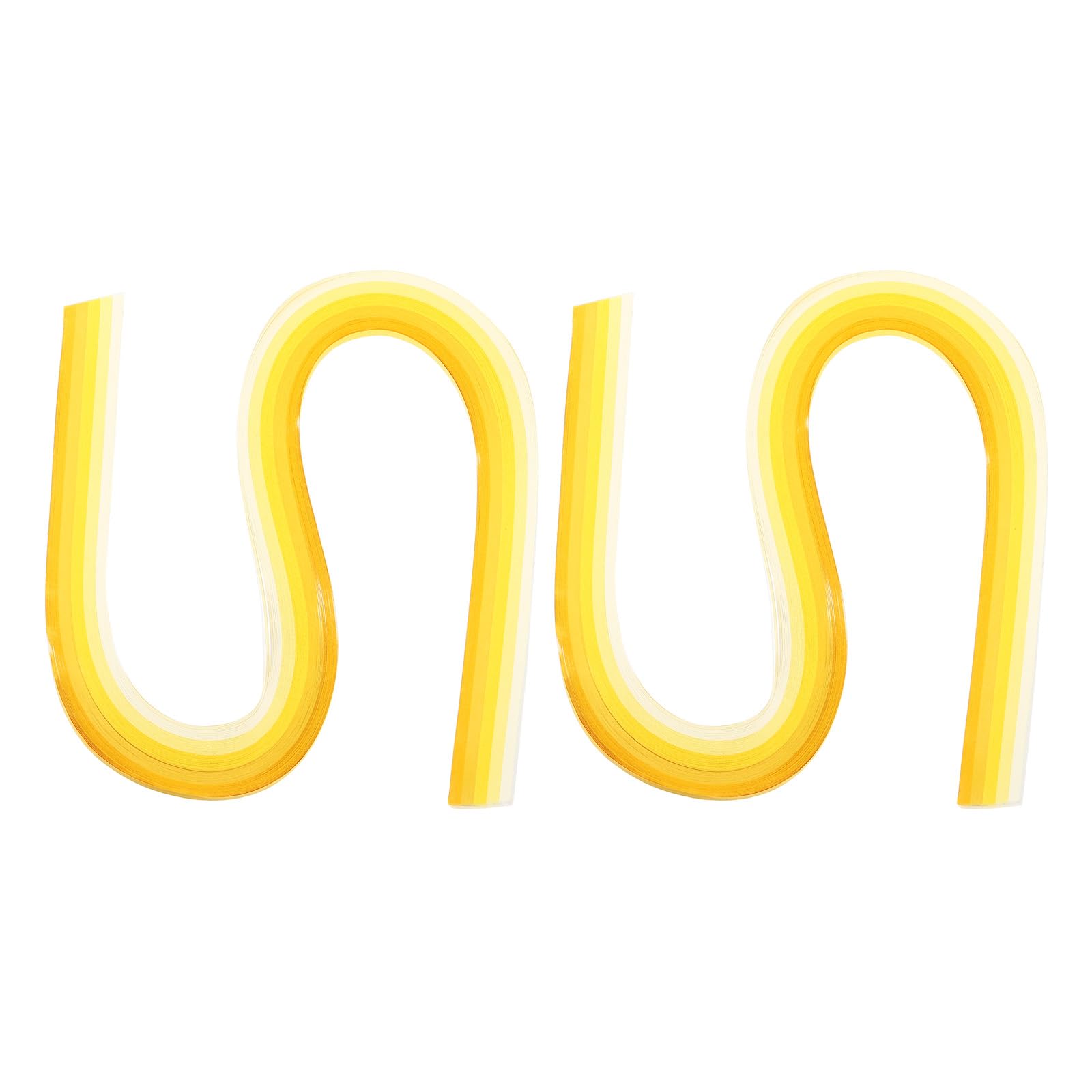 PATIKIL 540 x 3mm Rainbow Quilling Strips Paper,240 Pcs Origami Paper Quilling Strip for Art DIY Hand Craft Christmas, Gradient Light Yellow