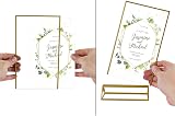 Boxalls Gold Border 5x7 Acrylic Sign Holder Double Sided Vertical Frame Set view 4