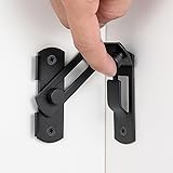 INIRET Flip Door Sliding Latches，Matte Black 90