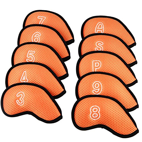 Sword &Shield sports 10Pcs/Pack New Meshy Golf Iron Covers Set Golf