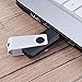 Wholesale Bulk USB Flash Drive 1GB Flash Drive 100 Pack Custom Logo Thumb Drive Flash Drives Swivel Memory Stick, Black