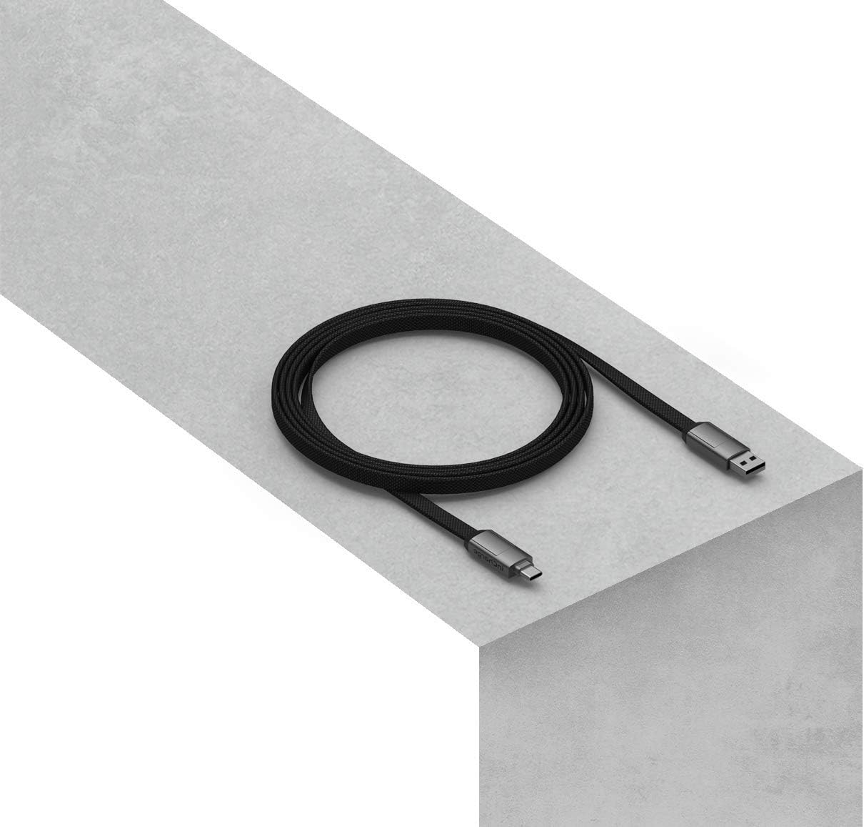 inCharge 6 MAX - 6in1 Keyring Cable - Mercury Grey, Black, Compact - Image 4