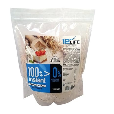 12 LIFE 100% INSTANT FARINA DAVENA 1 KG Ciambella
