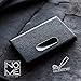 NOMĒ Slim Business Credit Card Holder - Minimalist Case Design - Magnetic Clasp - Black