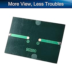 Fielect 5pcs 6V 0.6W Solar Panel Polysilicon Mini
