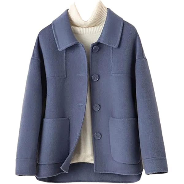 Amazon.com: ZouoYYii Women's Short Wool Jacket Coat - Winter