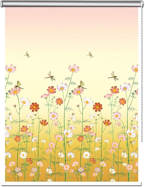 Amazon すだれ 優れたポリエステル布ローラーシェード 花柄のベッドルームブラックアウトブラインド フィッティング 60cm 80cm 100cm 1cm 140cmワイド Size W140cmxh1cm すだれ オンライン通販