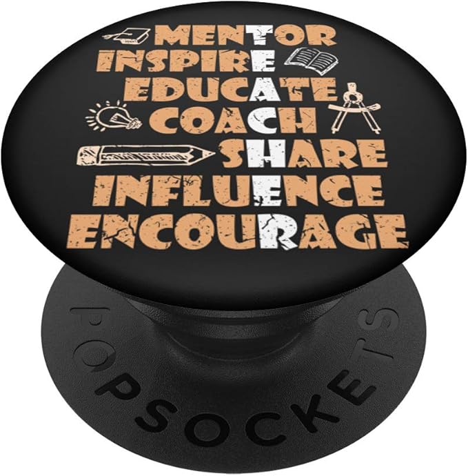 Ginial Mobile Lehrer Mentor Inspirieren Einfluss Popsockets Stehen Fur Smartphones Und Tablets Amazon De Elektronik