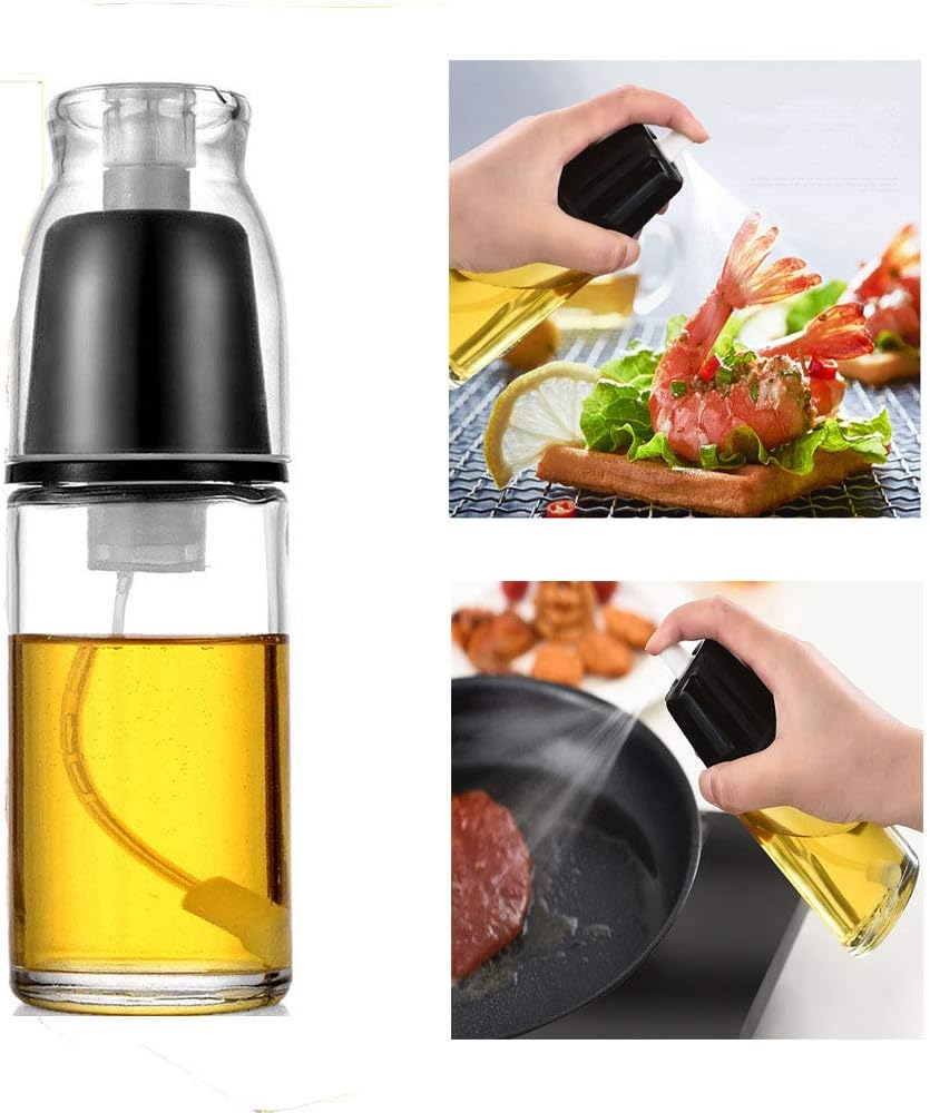 KBstore Oil Vinegar Sprayer Dispenser Olive Oil Mister Spray Pump Glass