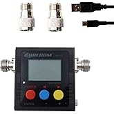 Mcbazel Surecom SW-102 Digital VHF/UHF 125-525Mhz Antena de potencia y medidor SWR