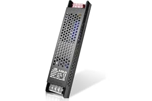PZETCEIR LED Driver 24V 200W 8.3A Slim LED Power Supply, AC 100-250V to 24V DC Adapter, Constant Voltage Transformer for LED Strip Lights, Bulbs, Garden Light, Cabinet Lights