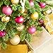KI Store Hot Pink Christmas Balls 34pcs 2.36-Inch Christmas Tree Decoration Ornaments for Xmas Tree Holiday Wreath Garland Decor Ornaments Hooks Included